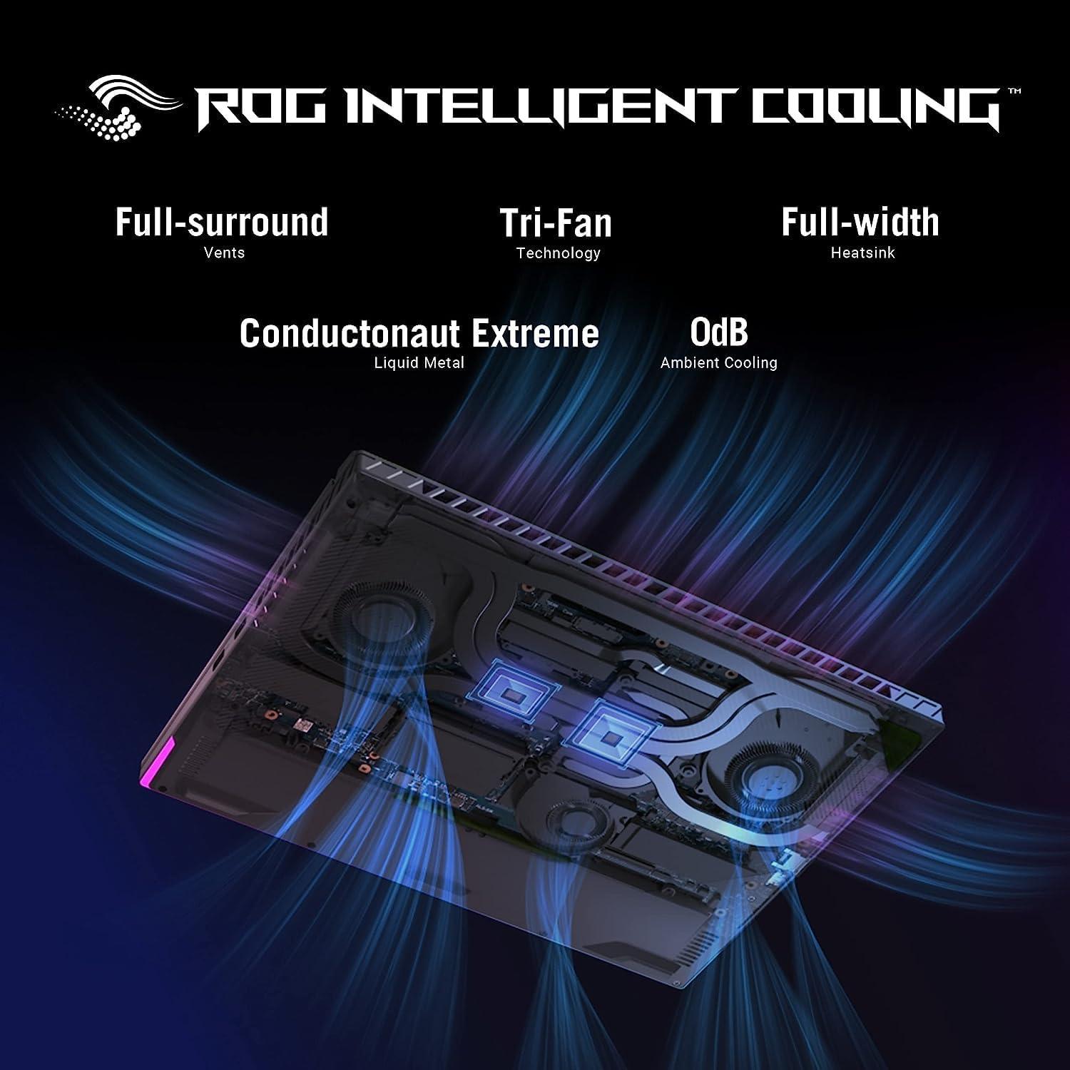 ROG Strix G16 - KI-Workstation, für Profis (KI/3D), Engpass, TGP/TDP